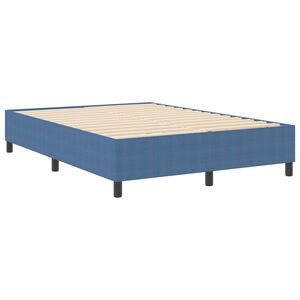 vidaXL Cadre de lit plateforme Bleu 140 x 200 cm