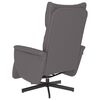 vidaXL Fauteuil inclinable avec repose-pieds gris similicuir