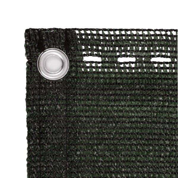 vidaXL &Eacute;cran de balcon Vert fonc&eacute; 120x600 cm PEHD