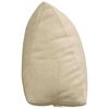 vidaXL Coussin de Dos Cr&egrave;me 60 x 20 x 50 cm tissu