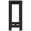 vidaXL Table de bar noir 51x50x103,5 cm bois d'ing&eacute;nierie