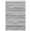 vidaXL Table de chevet Sonoma gris 38x35x56 cm Bois d'ing&eacute;nierie