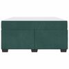 vidaXL Cadre de lit avec matelas Vert fonc&eacute; 140 x 200 cm tissu