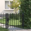 vidaXL Portail de porte Boxtel avec t&ecirc;te pointue 100x75 cm