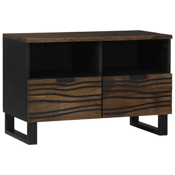 vidaXL Unites TV avec tiroir Noyer 70 x 33 x 46 cm Bois d'ing&eacute;nierie
