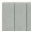 vidaXL Cadre de lit avec LED sans matelas Hanko gris clair 90x200 cm velours