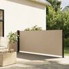 vidaXL Auvent latéral rétractable beige 140x500 cm