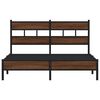 vidaXL Cadre de lit sans matelas ch&ecirc;ne marron 140x200 cm