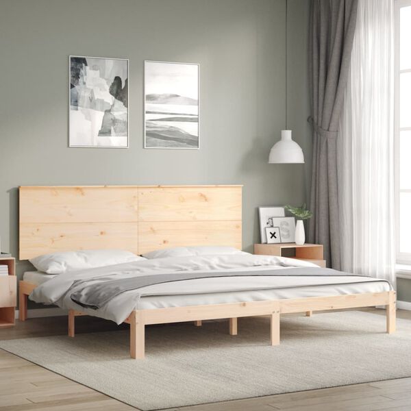vidaXL Cadre de lit sans matelas bois massif de pin