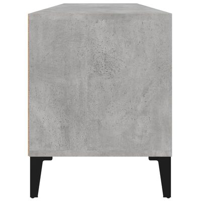 vidaXL Meuble TV gris béton 100x34,5x44,5 cm bois d'ingénierie