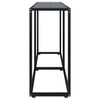 vidaXL Table console Noir 140x35x75,5 cm Verre tremp&eacute;
