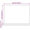 vidaXL Tissu de remplacement pour auvent rayures multicolores 3,5x2,5m