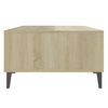 vidaXL Table basse blanc chêne sonoma 103,5x60x35 cm bois d'ingénierie