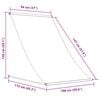 vidaXL Auvent r&eacute;tractable cr&egrave;me 100x150 m tissu et acier