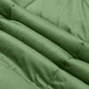 vidaXL Duvet d'hiver Matelass&eacute; Vert 135 x 200 cm Microfibre