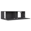 vidaXL Meuble TV Gris 100x30x30 cm Bois d&rsquo;ing&eacute;nierie