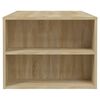 vidaXL Table basse ch&ecirc;ne sonoma 102x55x42 cm bois d'ing&eacute;nierie