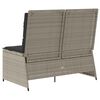 vidaXL Banc de jardin Gris clair polyrotin