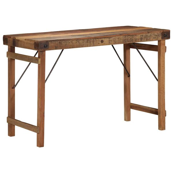 vidaXL Table de salle &agrave; manger Marron 110 x 55 x 76 cm