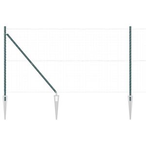 vidaXL Poteau de cl&ocirc;ture. 52 pcs Gris 3,2 x 3,2 x 185 cm