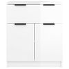vidaXL Buffet Blanc brillant 60x30x70 cm Bois d'ing&eacute;nierie