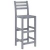 vidaXL Ensemble de bar d'ext&eacute;rieur 5 pcs Gris Bois d'acacia massif