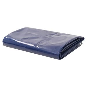 vidaXL B&acirc;che 650 g / m&sup2; 4 x 4 m Bleu