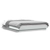 vidaXL Cadre de lit avec lumi&egrave;res LED sans matelas blanc 120x200 cm