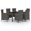 vidaXL Ensemble &agrave; manger d'ext&eacute;rieur 7 pcs et coussins R&eacute;sine tress&eacute;e