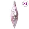 vidaXL Boules de No&euml;l 98 pcs rose &Oslash;3/4/6 cm