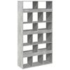 vidaXL Biblioth&egrave;que gris b&eacute;ton 100x33x187,5 cm bois d'ing&eacute;nierie