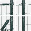 vidaXL Cl&ocirc;ture avec poteau Vert 0,4 x 50 m Acier et PVC