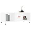 vidaXL Table basse blanc 102x50x40 cm bois d'ing&eacute;nierie