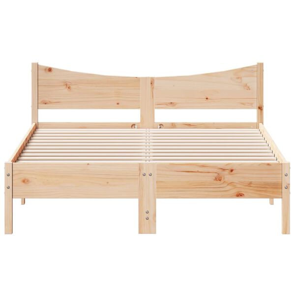 vidaXL Cadre de lit sans matelas 140x190 cm bois de pin massif