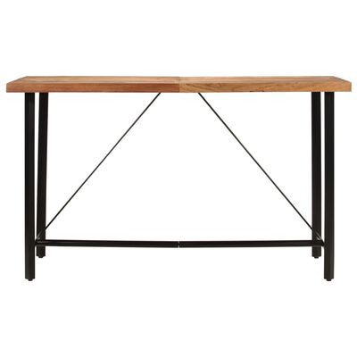 vidaXL Table de bar 180x70x107 cm bois massif d'acacia et fer