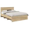 vidaXL Cadre de lit Ch&ecirc;ne Sonoma 160 x 200 cm Bois d'ing&eacute;nierie