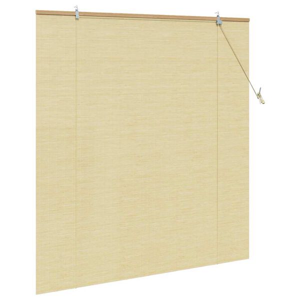 vidaXL Store enrouleur avec des rideaux Nature 150 x 160 cm Bambou