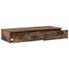 vidaXL Tiroirs de lit avec tiroir Ch&ecirc;ne fum&eacute; 100 x 36,5 x 16,5 cm
