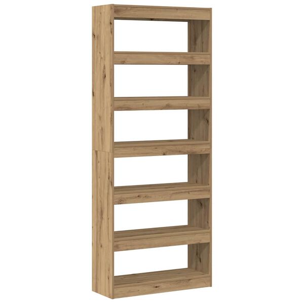vidaXL Biblioth&egrave;que Ch&ecirc;ne artisanal 80 x 30 x 198 cm Bois d'ing&eacute;nierie