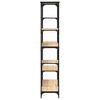 vidaXL Biblioth&egrave;que ch&ecirc;ne sonoma 99x35,5x176 cm bois ing&eacute;nierie acier