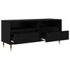 vidaXL Meuble TV avec tiroir Ch&ecirc;ne noir 100 x 34,5 x 44,5 cm