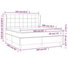 vidaXL Sommier &agrave; lattes de lit avec matelas Marron fonc&eacute; 160x200 cm