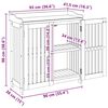 vidaXL Armoire de jardin Naturel 93 x 41,5 x 98cm Bois d'Acacia Massif