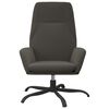 vidaXL Chaise de relaxation Gris fonc&eacute; Velours