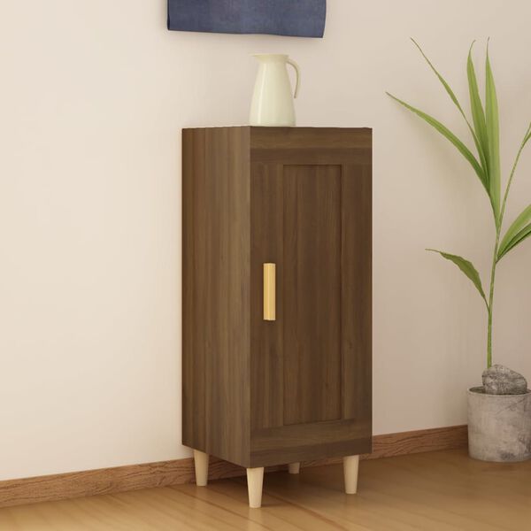 vidaXL Buffet Ch&ecirc;ne marron 34,5x34x90 cm Bois d'ing&eacute;nierie