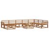 vidaXL Ensemble de canap&eacute;s d'ext&eacute;rieur 9 pcs Naturel