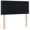 vidaXL Sommier &agrave; lattes de lit avec matelas noir 90x220 cm velours