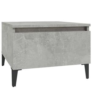 vidaXL Table d'appoint Gris b&eacute;ton 50x46x35 cm Bois d'ing&eacute;nierie