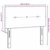 vidaXL T&ecirc;te de lit LED avec t&ecirc;te de lit Gris clair 100 cm Polyester