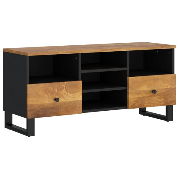 vidaXL Meuble TV 100x33x46 cm bois de manguier et d'ing&eacute;nierie